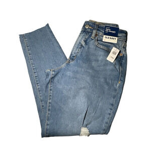 Old Navy Curvy O.G. Straight Ankle Jeans Size 4 High Rise Secret Smooth Pockets